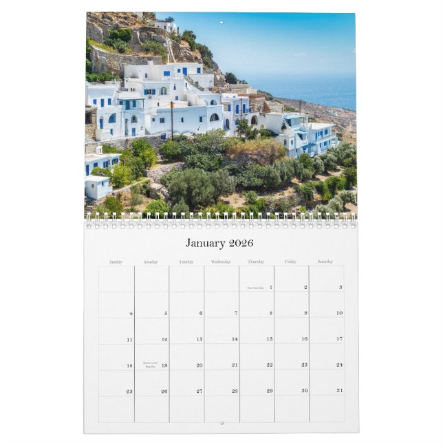 Calendar of Tinos (Jan 2026)