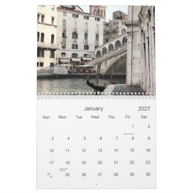Calendar of Venice, 2011 (Jan 2027)