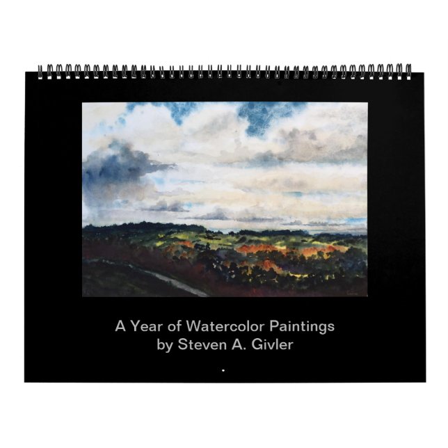 Calendar of watercolor paintings by Steven Givler (Cover)