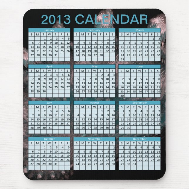 Calendar on a Mousepad (Front)