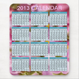 Calendar on a Mousepad