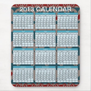 Calendar on a Mousepad