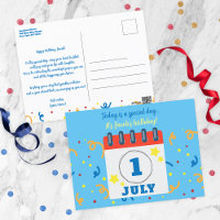 Calendar Page July 1st Birthday Celebration