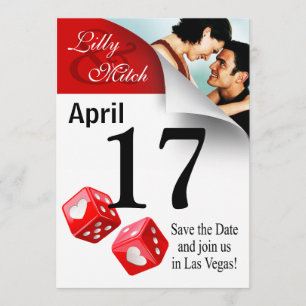 Calendar Page Save the Date Las Vegas Photo