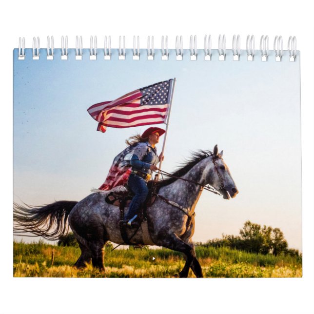 Calendar patriotic American flag (Cover)