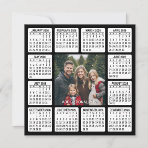 Calendar - Photo in the Centre Holiday Card