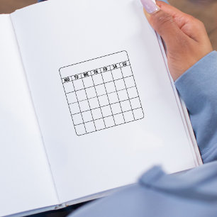 Calendar, Planner, Journal  Rubber Stamp