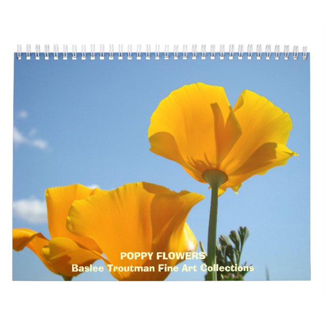 CALENDAR Poppies Calendar POPPY Flowers (Cover)