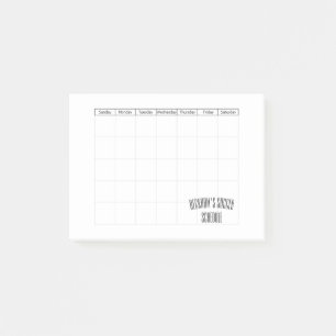 Calendar Post-It Notes