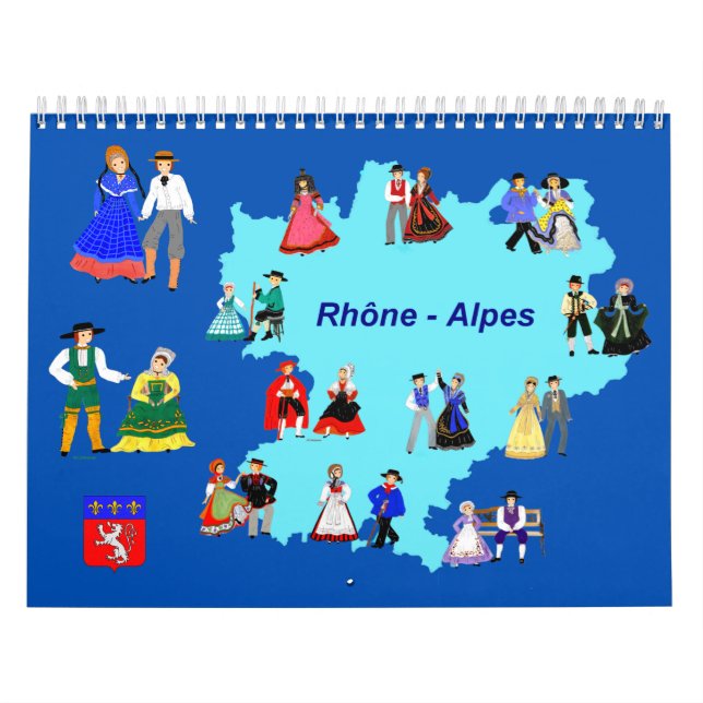 Calendar, Rhône-Alpes, France Calendar (Cover)