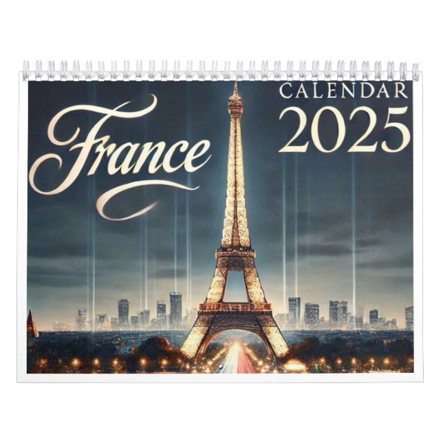  Calendar Romantic Night in Paris - 2025  (Cover)