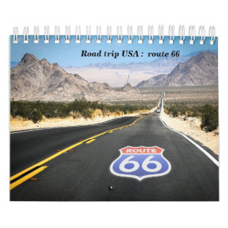 Calendar route 66 trip