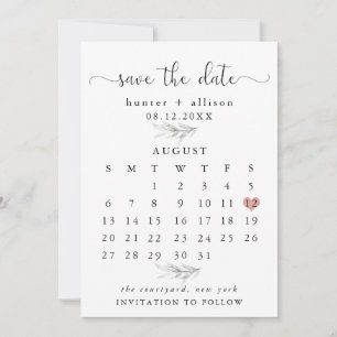 Calendar Save the Date