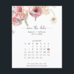 Calendar Save the Date | Annabeth<br><div class="desc">This simple,   wedding save the date template features a clean,  modern design. Customise it with your information and make it uniquely yours! I offer this design as a postcard. 

To move the heart,  click personalise > scroll down > click "customise further".</div>