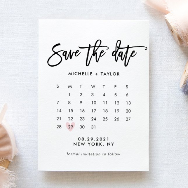 Calendar Save the Date Card (Creator Uploaded)