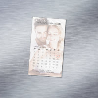 Calendar Simple Trendy Photo Six Row Magnet