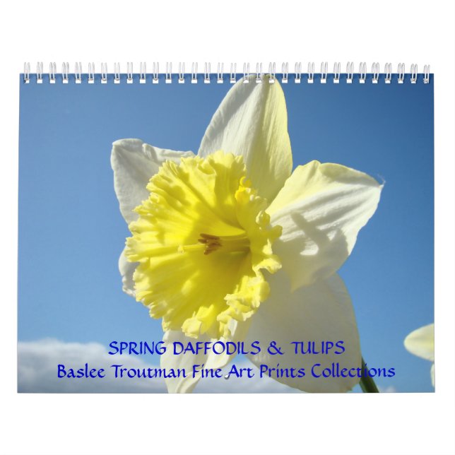 CALENDAR SPRING Calendars Daffodils Tulips Floral (Cover)