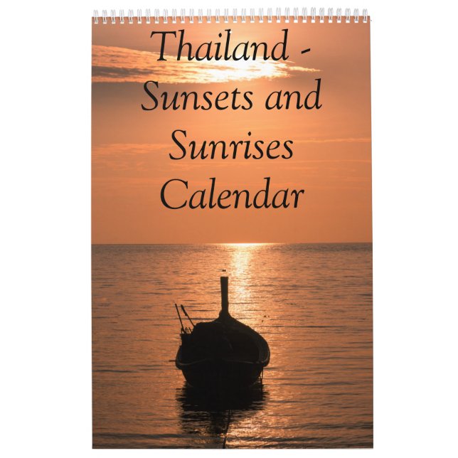 Calendar Thailand Sunset and sunrise photos (Cover)