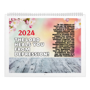 Calendar - The Lord heals you from depression.