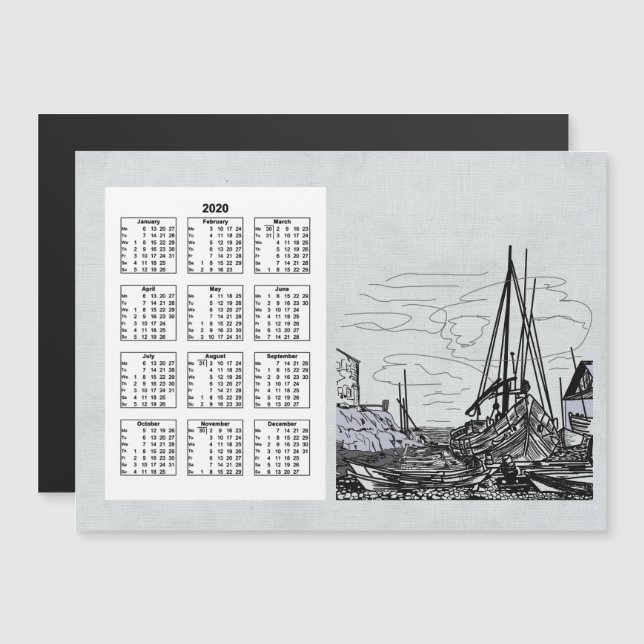 Calendar Travel and City Full Year 2020 (Front/Back)