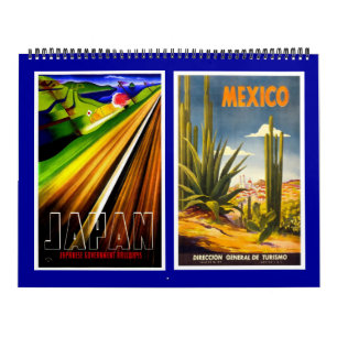 Calendar Vintage Travel Posters