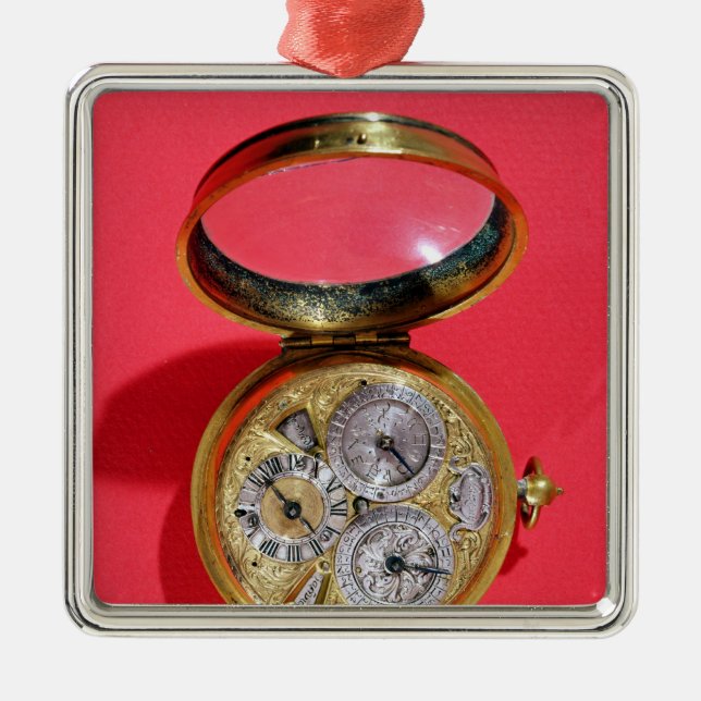 Calendar watch, c.1690 metal tree decoration (Front)