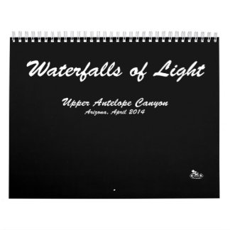 Calendar, Waterfalls of Light, Landscape Photos, Calendar