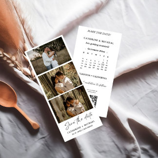 Calendar Wedding Photo booth strip frame  Save T Save The Date