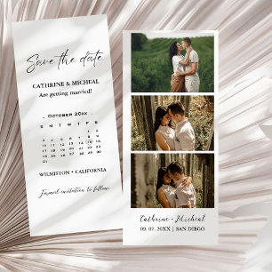 Calendar Wedding Photo booth strip frame Save T The Date