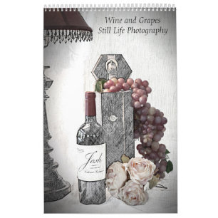 Calendar Wine & Grapes Still Life Photography