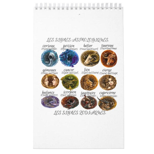 calendar with astrological signs (Cover)