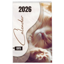 Calendar with cute cats