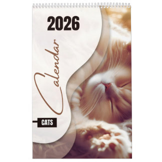 Calendar with cute cats