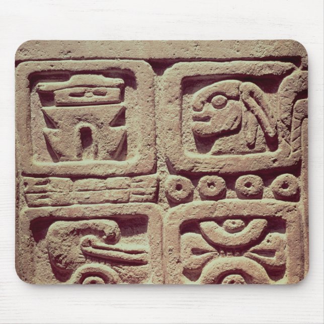 Calendar with four glyphs, Toltec Mouse Mat (Front)