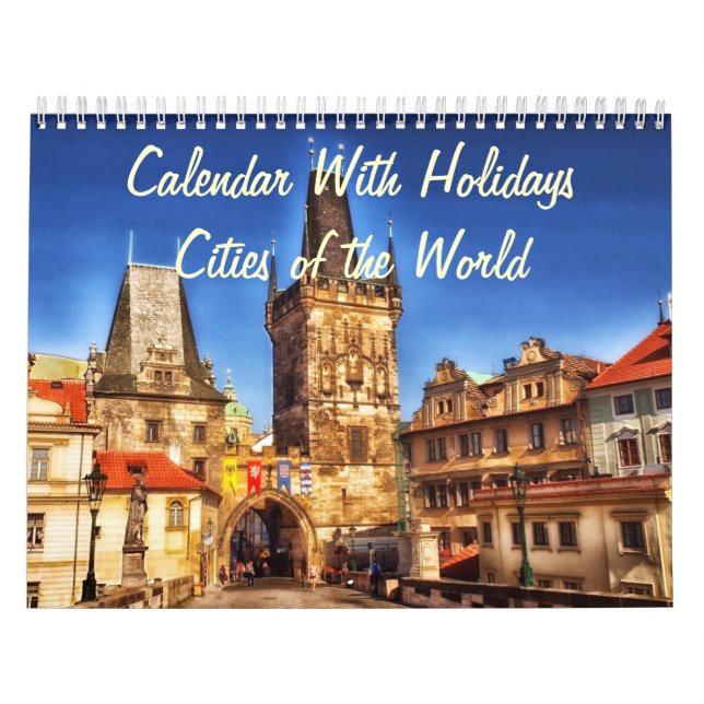 Calendar With Holidays - Cities of the World (Cover)