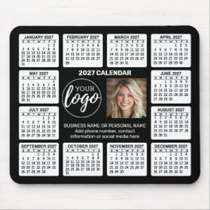 Calendar with logo Contact Information Magnet Mouse Mat