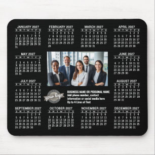 Calendar with logo Contact Information Magnet Mouse Mat