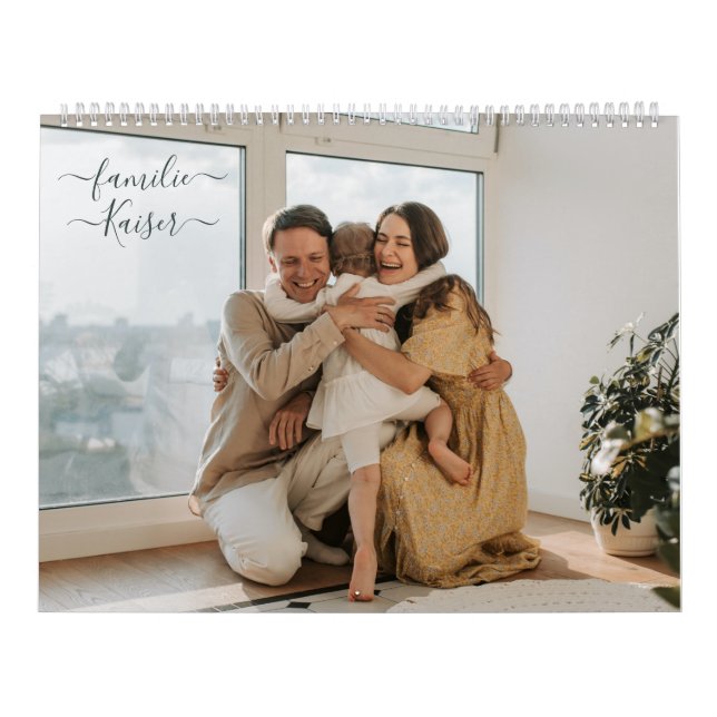 Calendar with own photos - even figures (Cover)