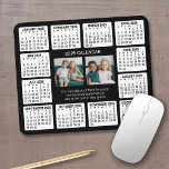 Calendar with Photo in the Centre Mouse Mat<br><div class="desc">A 2 photo collage with a 2024 calendar and room to add a few lines of text. A fun item for the New Year to use at the office or at home. Add 2 square photos to this design.</div>