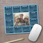 Calendar with Photo in the Centre Mouse Mat<br><div class="desc">A photo collage with a 2024 calendar and room to add text. A great way to display your favourite photo throughout the year. A fun item for the New Year to use at the office or at home. To change colours on the background and calendar, click on the advanced design...</div>