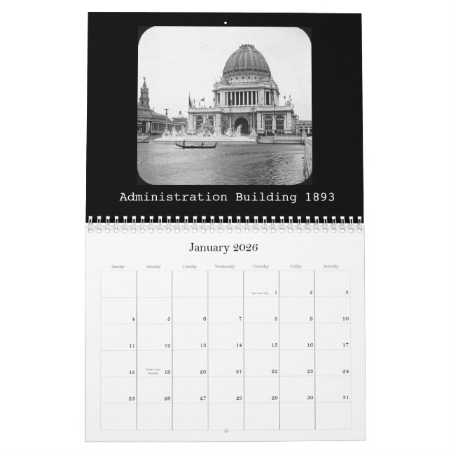 Calendar-World's Fair 1893 Calendar (Jan 2026)