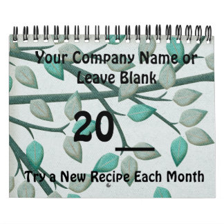 Calendar Year of Cooking Recipes Company Promotion