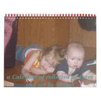 Calender full of family photos calendar