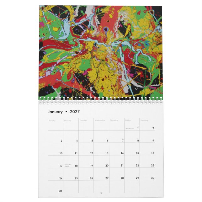 Calender Ray Paul Calendar (Jan 2027)