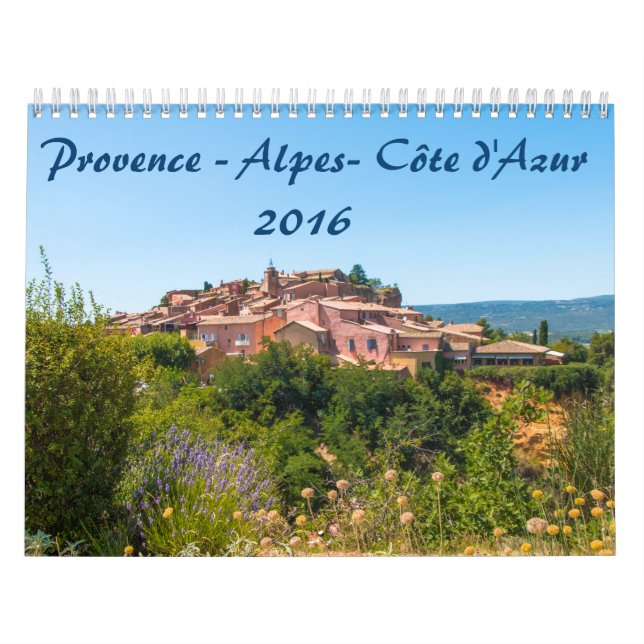 Calendrier 2016 Provence-Alpes-Côte d'Azur Calendar (Cover)