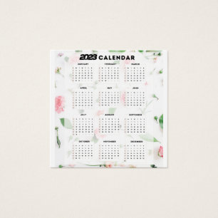 calendrier 2023 floral