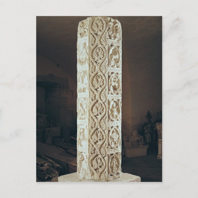 Calendrier de Saison', pillar depicting the Postcard (Front)