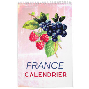 Calendrier France avec Jours Fériés 2026 Wall Calendar