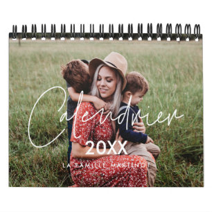 Calendrier photo 2025 moderne et minimaliste calendar