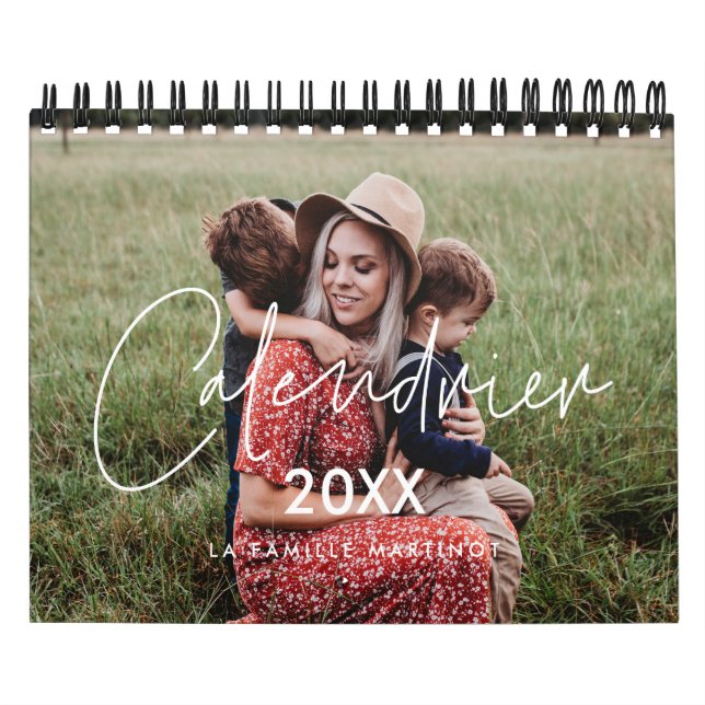 Calendrier photo 2026 moderne et minimaliste calendar (Cover)